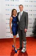 22 December 2012; Kilkenny hurler Henry Shefflin and his wife Deirdre at the RTÉ Sports Awards 2012. The RTÉ Sports Awards 2012, in association with The Irish Sports Council, RTÉ Television Studios, Donnybrook, Dublin. Photo by Sportsfile