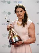 22 December 2012; Olympic gold medallist Katie Taylor who won the RTÉ Sports Person of the Year at the RTÉ Sports Awards 2012. The RTÉ Sports Awards 2012, in association with The Irish Sports Council, RTÉ Television Studios, Donnybrook, Dublin. Photo by Sportsfile