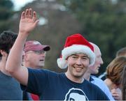 25 December 2012; Cian O Criodan, from Artane, after finishing the Raheny Shamrock A.C. Christmas Morning Dash, GOAL Mile Christmas Day 2012, St Annes Park, Raheny,  Dublin. Picture credit: Ray McManus / SPORTSFILE
