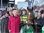 27 December 2012; The winning connections of Colbert Station, including, jockey Tony McCoy, trainer Ted Walsh and his daughter Jennifer, wife Helen, racing manager for J.P. McManus, Frank Berry and handler Marta Pisarek after the Paddy Power Steeplechase. Leopardstown Christmas Racing Festival 2012, Leopardstown Racetrack, Leopardstown, Co. Dublin. Picture credit: Barry Cregg / SPORTSFILE