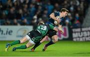 29 December 2012; Brendan Macken, Leinster, is tackled by Eoin Griffin, Connacht. Celtic League 2012/13, Round 12, Leinster v Connacht, RDS, Ballsbridge, Dublin. Picture credit: Matt Browne / SPORTSFILE