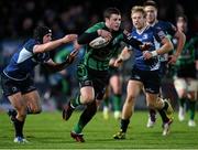 29 December 2012; Robbie Henshaw, Connacht, is tackled by Isaac Boss, Leinster. Celtic League 2012/13, Round 12, Leinster v Connacht, RDS, Ballsbridge, Dublin. Picture credit: David Maher / SPORTSFILE