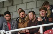 30 October 2017; Cork City first team players from left, Shane Griffin, Greg Bolger, Steven Beattie and Kieran Sadlier watch on during the SSE Airtricity National Under 17 League Final match between Cork City and Bohemians at Turner's Cross in Cork. Photo by Eóin Noonan/Sportsfile