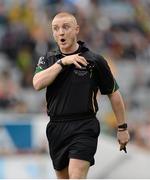 23 September 2012; Referee Barry Cassidy. Electric Ireland GAA Football All-Ireland Minor Championship Final, Dublin v Meath, Croke Park, Dublin. Picture credit: Oliver McVeigh / SPORTSFILE