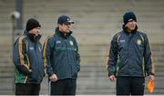 5 January 2013; New Kerry manager Eamonn Fitzmaurice, centre, with selectors Mikey Sheehy, left, and Diarmuid Murphy before the game. McGrath Cup, Preliminary Round, Kerry v IT Tralee, Fitzgerald Stadium, Killarney, Co. Kerry. Picture credit: Brendan Moran / SPORTSFILE