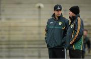5 January 2013; New Kerry manager Eamonn Fitzmaurice, left, with selector Mikey Sheehy. McGrath Cup, Preliminary Round, Kerry v IT Tralee, Fitzgerald Stadium, Killarney, Co. Kerry. Picture credit: Brendan Moran / SPORTSFILE