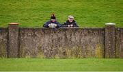 6 January 2013; A general view of two supporters at the game. Bórd na Móna O'Byrne Cup, Group A, Louth v UCD, County Grounds, Drogheda, Co. Louth. Photo by Sportsfile