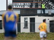 6 January 2013; Score keeper Martin Beirne looks on during the game. Connacht FBD League, Section B, Roscommon v Leitrim, Elphin GAA Club, Elphin, Co. Roscommon. Picture credit: David Maher / SPORTSFILE
