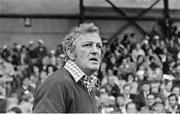 1974; Dublin manager Kevin Heffernan during the game. GAA Football All-Ireland Senior Championship Semi-Final, Dublin v Cork, Croke Park, Dublin. Picture credit: Connolly Collection / SPORTSFILE