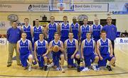 11 January 2013; The Bord Gais Neptune team. 2013 Basketball Ireland Men's Superleague National Cup Semi-Final, UCC Demons  v Bord Gais Neptune, Neptune Stadium, Cork. Picture credit: Brendan Moran / SPORTSFILE