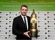 11 January 2013; Sligo Rovers manager Ian Baraclough, winner of the Personality of the Year Award for 2012. Airtricity/SWAI Personality of the Year Awards 2012, The Conrad Hotel, Earlsfort Terrace, Dublin. Picture credit: David Maher / SPORTSFILE