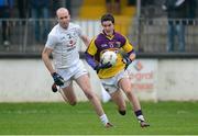 13 January 2013; Shane Roche, Wexford, in action against Hugh McGrillen, Kildare. Bórd na Móna O'Byrne Cup, Group D, Kildare v Wexford, St. Conleth's Park, Newbridge, Co. Kildare. Picture credit: Barry Cregg / SPORTSFILE