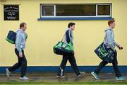 13 January 2013; Limerick players, from left, Lorcan O'Dwyer, Ger Collins and Derry O'Connor arrive ahead of the game. McGrath Cup Quarter-Final, Limerick v Clare, Pairc na nGael, Foynes, Co. Limerick. Picture credit: Stephen McCarthy / SPORTSFILE