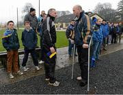 13 January 2013; Tipperary manager Eamon O'Shea before the start of the game with Offaly manager Ollie Baker. Inter-County Challenge Match, Tipperary v Offaly, Templemore, Co. Tipperary. Picture credit: Matt Browne / SPORTSFILE