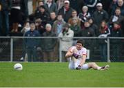 13 January 2013; Sean Cavanagh, Tyrone, replaces his boot after a foul. Power NI Dr. McKenna Cup, Section C, Round 2, Antrim v Tyrone, Casement Park, Belfast, Co. Antrim. Picture credit: Oliver McVeigh / SPORTSFILE