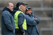 13 January 2013; Cork manager Conor Counihan with selectors Brian Cuthbert, left, and Peadar Healy. McGrath Cup Quarter-Final, Cork v Tipperary, Páirc Ui Rinn, Cork. Picture credit: Brendan Moran / SPORTSFILE