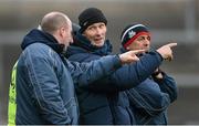 13 January 2013; Cork selector Michael O'Neill, second from right, in conversation with selector Brian Cuthbert, manager Conor Counihan and selector Peadar Healy. McGrath Cup Quarter-Final, Cork v Tipperary, Páirc Ui Rinn, Cork. Picture credit: Brendan Moran / SPORTSFILE