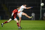 16 January 2013; Stefan Campbell, Armagh, in action against Conor Laverty, Down. Power NI Dr. McKenna Cup, Section B, Round 3, Down v Armagh, Pairc Esler, Newry, Co. Down. Picture credit: Oliver McVeigh / SPORTSFILE