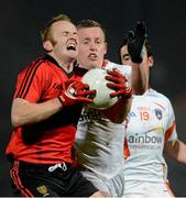 16 January 2013; Brendan Coulter, Down, in action against Declan McKenna, Armagh. Power NI Dr. McKenna Cup, Section B, Round 3, Down v Armagh, Pairc Esler, Newry, Co. Down. Picture credit: Oliver McVeigh / SPORTSFILE