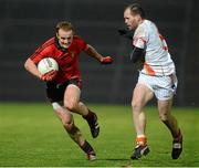 16 January 2013; Brendan Coulter, Down, in action against Ciaran McKeever, Armagh. Power NI Dr. McKenna Cup, Section B, Round 3, Down v Armagh, Pairc Esler, Newry, Co. Down. Picture credit: Oliver McVeigh / SPORTSFILE