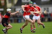 19 January 2013; Brian Corry, Cork, in action against Brian Hartnett, University College Cork. Waterford Crystal Cup, Senior Hurling Preliminary Round, Cork v University College Cork, The Mardyke, Cork. Picture credit: Matt Browne / SPORTSFILE