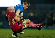 19 January 2013; Jamie Heaslip, Leinster, is tackled by James Scaysbrook, Exeter Chiefs. Heineken Cup, Pool 5, Round 6, Exeter Chiefs v Leinster, Sandy Park, Exeter, England. Picture credit: Gary Day / SPORTSFILE