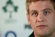 21 January 2013; Ireland's Chris Henry during a press conference ahead of their opening RBS Six Nations Rugby Championship match against Wales on February 2nd. Ireland Rugby Squad Press Conference, Carton House, Maynooth, Co. Kildare. Photo by Sportsfile