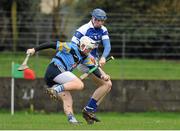 20 January 2013; Jack Doughan, UCD, in action against Stephen Maher, Laois. Bord na M—na Walsh Cup, First Round, Laois v UCD, Rathdowney-Errill GAA Club, Kelly Daly Park, Rathdowney, Co. Laois. Picture credit: Dáire Brennan / SPORTSFILE