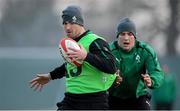 22 January 2013; Ireland's Rob Kearney in action during squad training ahead of the Ireland Wofhounds match against the England Saxons on January 25th and the opening RBS Six Nations Rugby Championship match against Wales on February 2nd. Ireland Rugby Squad Training, Carton House, Maynooth, Co. Kildare. Picture credit: Brendan Moran / SPORTSFILE