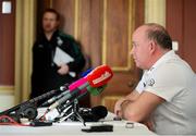 24 January 2013; Ireland head coach Declan Kidney during a press conference ahead of the Ireland Wofhounds match against the England Saxons on Friday and the opening RBS Six Nations Rugby Championship match against Wales on Saturday 2nd February. Ireland Rugby Press Conference, Carton House, Maynooth, Co. Kildare. Picture credit: Stephen McCarthy / SPORTSFILE