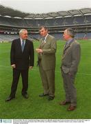 28 March 2003; The new Canal End and Hogan stands were officially opened today by the President of the GAA Mr Sean Mc Cague, in the presence of An Taoiseach, Bertie Ahern TD and the Lord Mayor of Dublin, Councillor Dermot Lacey. Picture credit; Ray McManus / SPORTSFILE