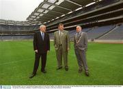 28 March 2003; The new Canal End and Hogan stands at Croke Park, Dublin, were officially opened today by the President of the GAA Mr Sean Mc Cague, in the presence of An Taoiseach, Bertie Ahern TD and the Lord Mayor of Dublin, Councillor Dermot Lacey. Picture credit; Ray McManus / SPORTSFILE