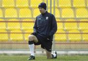 28 March 2003; Republic of Ireland's Gary Breen pictured during squad training at the Locomotiv Stadium, Tblisi, Georgia. Picture credit; Damien Eagers / SPORTSFILE *EDI*
