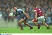 6 April 2003; Brian Cullen, Dublin, in action against Galway's Sean Og De Paor. Allianz National Football League, Division 1A, Dublin v Galway, Parnell Park, Dublin. Picture credit; Ray McManus / SPORTSFILE