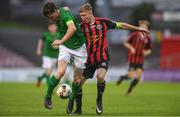 30 October 2017; Cian Murphy of Cork City in action against Mitch Byrne of Bohemians during the SSE Airtricity National Under 17 League Final match between Cork City and Bohemians at Turner's Cross in Cork. Photo by Eóin Noonan/Sportsfile