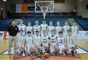 25 January 2013; The St Malachy’s Belfast team. All-Ireland Schools Cup U16A Boys Final, St Malachy’s Belfast, Antrim v Ard Scoil Rathangan, Kildare, National Basketball Arena, Tallaght, Dublin. Picture credit: Barry Cregg / SPORTSFILE