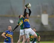 26 January 2013; Philip Quirke, Tipperary, in action against Jonathan Lyne, Kerry. McGrath Cup Final, Kerry v Tipperary, Sean Treacy Park, Tipperary Town, Co. Tipperary. Picture credit: Matt Browne / SPORTSFILE