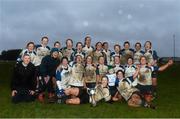 26 January 2013; Edenderry players celebrate with the cup. Leinster Women's Club Rugby League Division 1 Final, Edenderry v Rathdrum. Athy RFC, The Showgrounds, Athy, Co. Kildare. Picture credit: Stephen McCarthy / SPORTSFILE