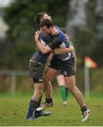 26 January 2013; Robert Vallejo, left, celebrates with Karl Dunne, Tullamore RFC, Co. Offaly, Leinster, after the game. Under 18 Club Interprovincial Final, Leinster v Connacht, Mullingar RFC, Mullingar, Co. Westmeath. Picture credit: Dáire Brennan / SPORTSFILE