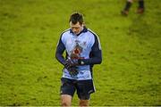26 January 2013; Denis Bastick, Dublin, leaves the field after being shown a red card. Bórd na Móna O'Byrne Cup Final, Dublin v Kildare, Parnell Park, Donnycarney, Dublin. Picture credit: Ray McManus / SPORTSFILE
