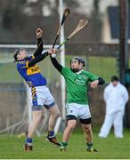 27 January 2013; Mikey Ryan, Limerick, in action against Donagh Maher, Tipperary. Waterford Crystal Cup Quarter-Final, Tipperary v Limerick, McDonagh Park, Nenagh, Co. Tipperary. Picture credit: Diarmuid Greene / SPORTSFILE