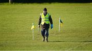 27 January 2013; Liam Buttle, the St Bridget's Club treasurer, after checking the pitch before the game. Bórd na Móna Walsh Cup, Second Round, Wexford v Offaly, Wexford v Offaly, Pairc Naomh Brid, Blackwater GAA Club, Co. Wexford. Picture credit: Ray McManus / SPORTSFILE