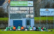 27 January 2013; Limerick players stretch after the game. Waterford Crystal Cup Quarter-Final, Tipperary v Limerick, McDonagh Park, Nenagh, Co. Tipperary. Picture credit: Diarmuid Greene / SPORTSFILE