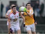 13 January 2013; Conor Murray, Antrim, in action against Tiernan McCann, Tyrone. Power NI Dr. McKenna Cup, Section C, Round 2, Antrim v Tyrone, Casement Park, Belfast, Co. Antrim. Picture credit: Oliver McVeigh / SPORTSFILE