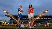 29 January 2013; Monaghan's Sharon Courtney and Cork's Ann Marie Walsh, right, in attendance at the 2013 Ladies National Football League launch and Tesco Homegrown sponsorship announcement of the league. Croke Park, Dublin. Photo by Sportsfile