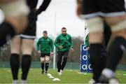 29 January 2013; Ireland's Simon Zebo, right, and Sean O'Brien in action during squad training ahead of their opening RBS Six Nations Rugby Championship match against Wales on Saturday. Ireland Rugby Squad Training, Carton House, Maynooth, Co. Kildare. Picture credit: Brendan Moran / SPORTSFILE