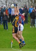 29 January 2013; Michael Murphy, DCU, in action against Brian McGuire, UL. Irish Daily Mail Sigerson Cup, Preliminary Round, UL v DCU, University of Limerick, Limerick. Picture credit: Diarmuid Greene / SPORTSFILE