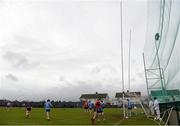29 January 2013; A general view of the match as the posts strain against strong winds. Irish Daily Mail Sigerson Cup, Round 1, UCC v UUJ, Parnells GAA Club, Coolock, Dublin. Picture credit: Brian Lawless / SPORTSFILE
