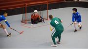 30 January 2013; George Fitzgerald, from Waterford City, scores the first of Team Ireland's eleven goals. Match 2, Division 2, South Korea v Ireland, 2013 Special Olympics World Winter Games, Floorball, Gangneung Indoor Sports Center, Gangneung, South Korea. Picture credit: Ray McManus / SPORTSFILE