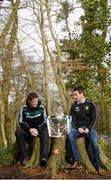 30 January 2013; Kildare manager Kieran McGeeney, left, and Donegal assistant manager Rory Gallagher in attendance at the Belfast launch of the Allianz Football Leagues 2013. Malone House, Belfast, Co. Antrim. Picture credit: Oliver McVeigh / SPORTSFILE
